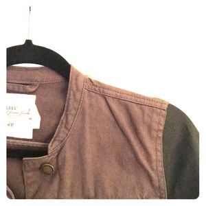 H&M | olive and black denim jacket